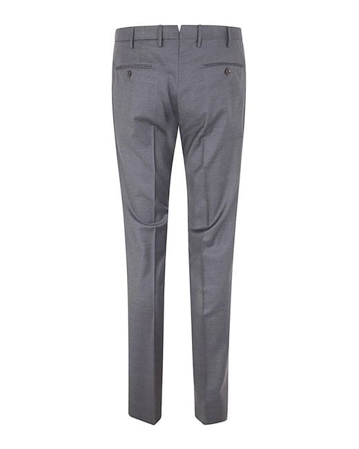Incotex Gray Wool Classic Trousers for men