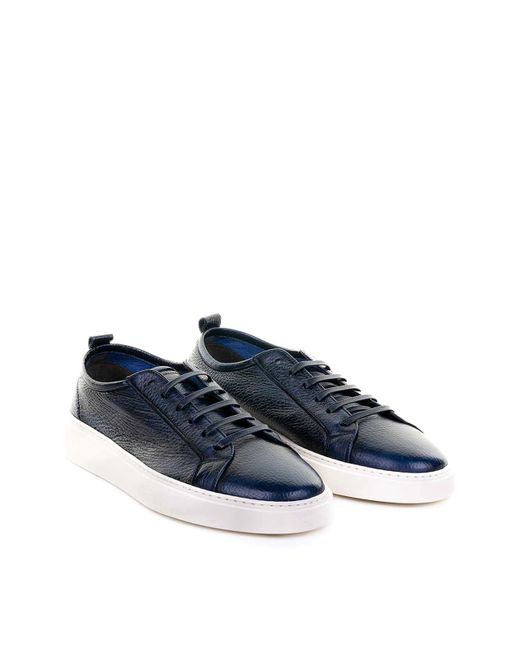 Neil Barrett Blue Leather Sneaker for men
