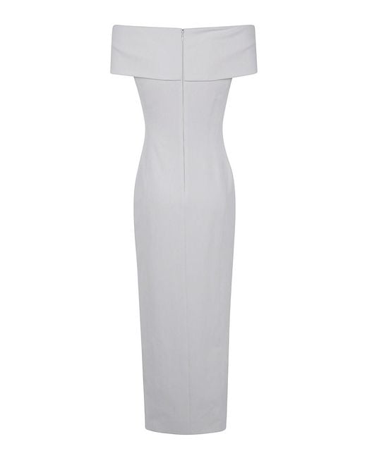 Ralph Lauren White Knit Gown Dress