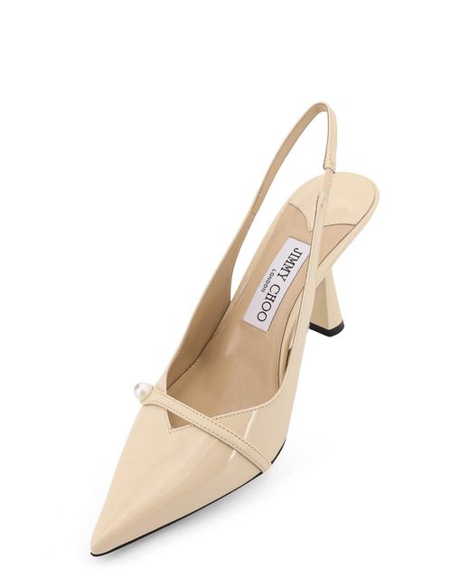 Jimmy Choo White Amita 85 Deccollet