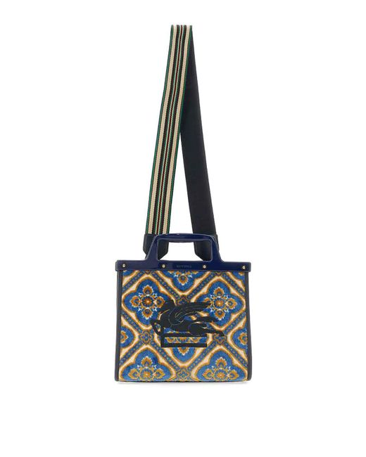 Etro Blue Love Trotter Bag Small