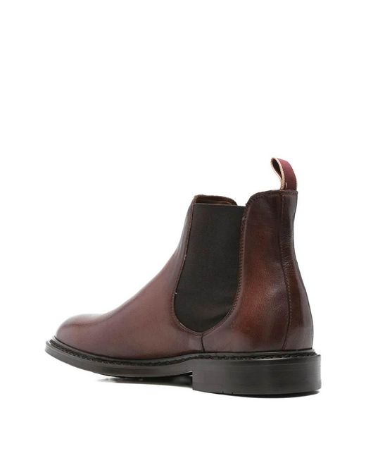 Sturlini Brown Cinquale Leather Chelsea Boots for men