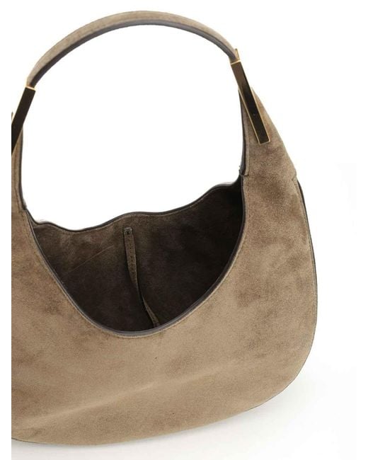 SAVETTE Gray Small Hobo Bag