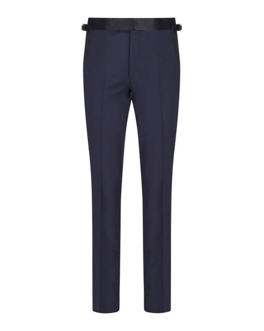 Tom Ford Blue Single-breasted Suit for men