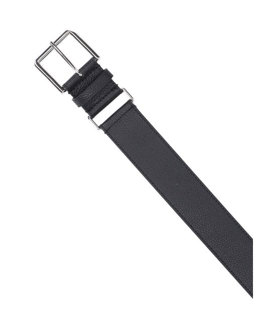 Givenchy Black Hammered Leather Belt for men