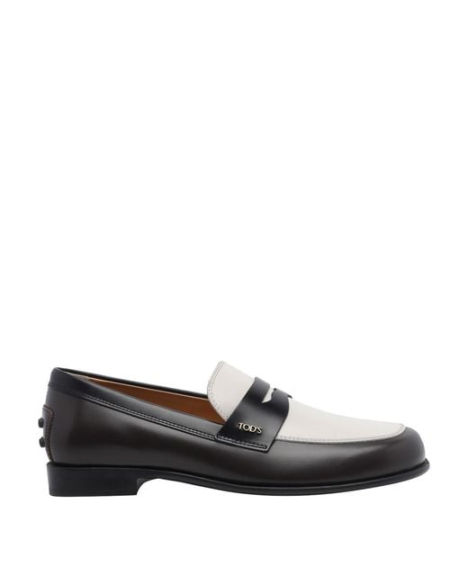 Tod's Black Leather Loafers