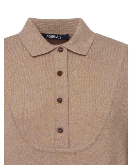 Jacquemus Natural La Maille Vereuse Ball Sweater