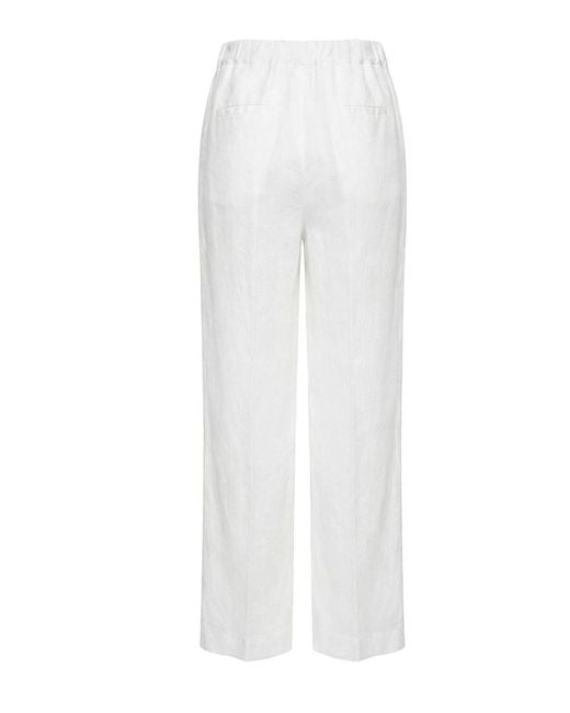 120% Lino White Pants