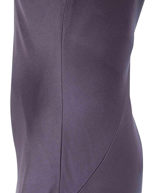 Max Mara Purple Scoop-Back Maxi Dress