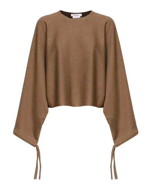 Max Mara Women's Natural Wool Yarn Sweater