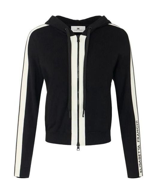 Elisabetta Franchi Black Maglia Tricot Nero/Burro