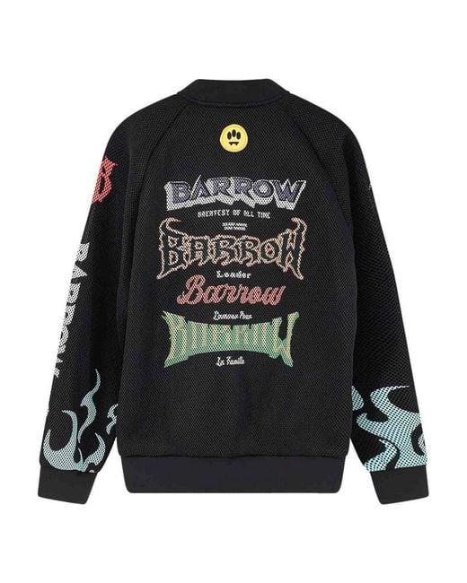 Barrow Black Mesh And Nylon Jacket for men