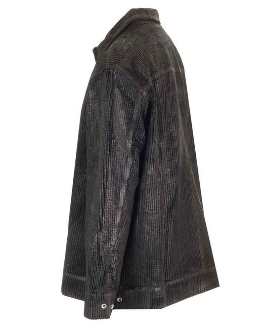 Rick Owens Black Jumbo Worker Jacket for men