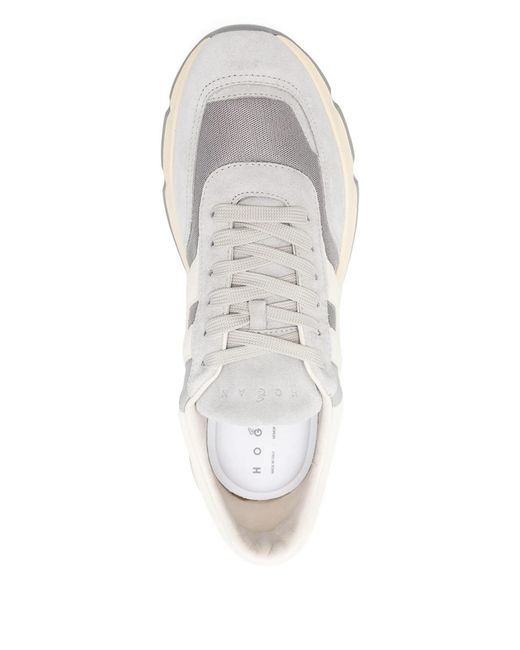 Hogan White H669 Side H Patch Sneakers for men