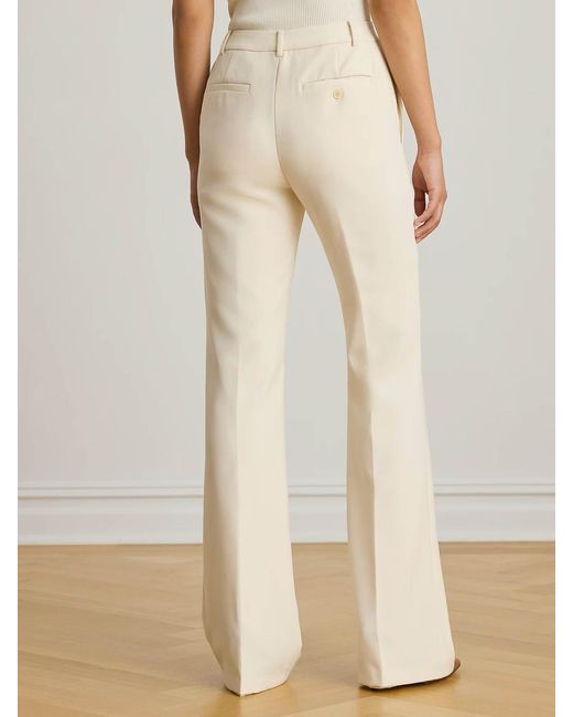 Ralph Lauren Natural Woven-Straight-Pants-City Crepe