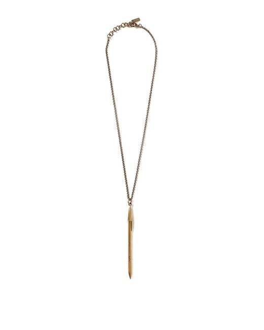 Moschino White Pen Necklace