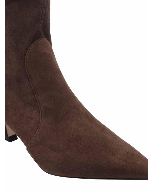 Stuart Weitzman Brown Vinnie Pump Booties