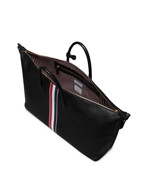 Borsone Morbido di Thom Browne in Black da Uomo