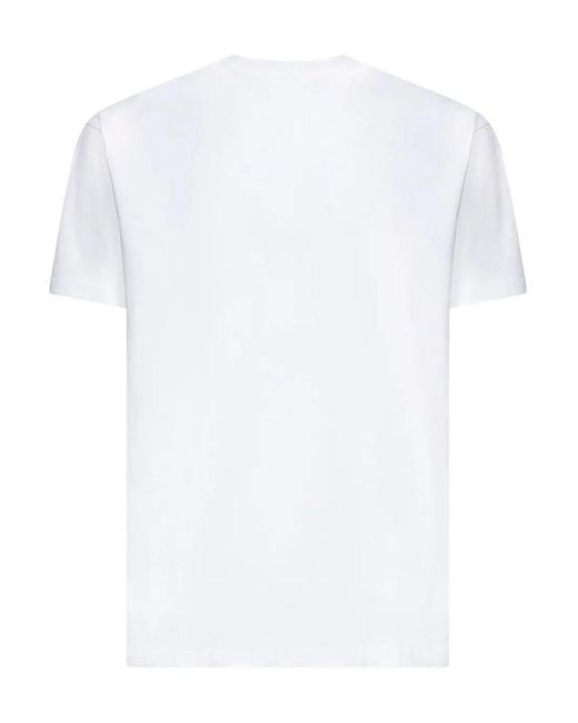 Givenchy White Logo Print Regular Fit Cotton T-Shirt for men