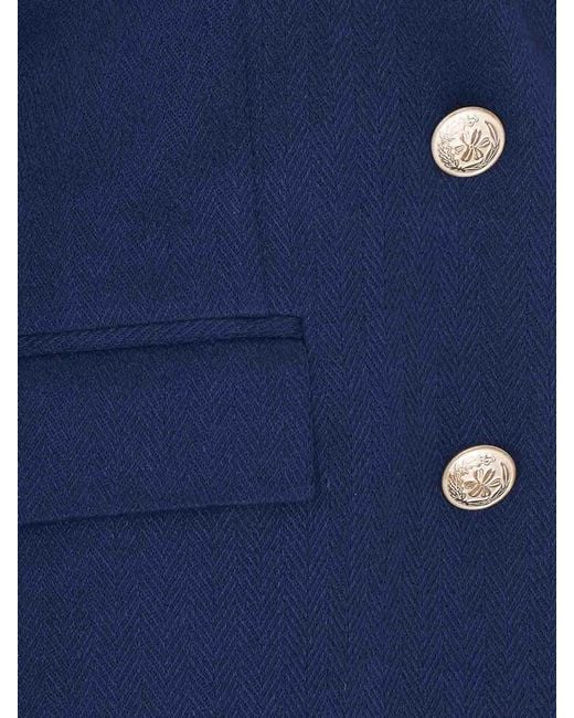 Circolo 1901 Blue Double Breasted Button Jacket
