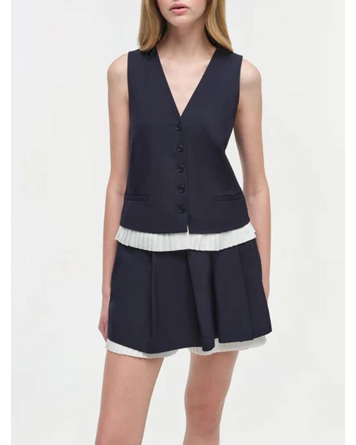 Jonathan Simkhai Blue Suzie Shorts