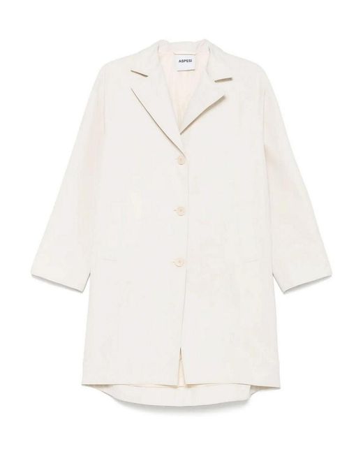 Aspesi White Overcoat