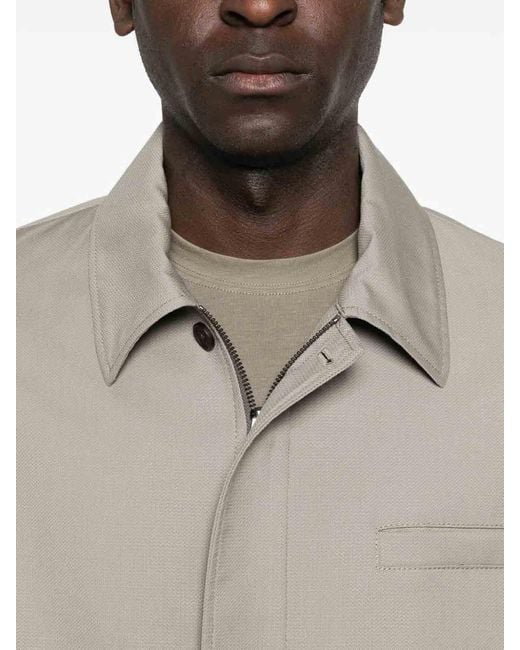 Emporio Armani White Wool Jacket for men