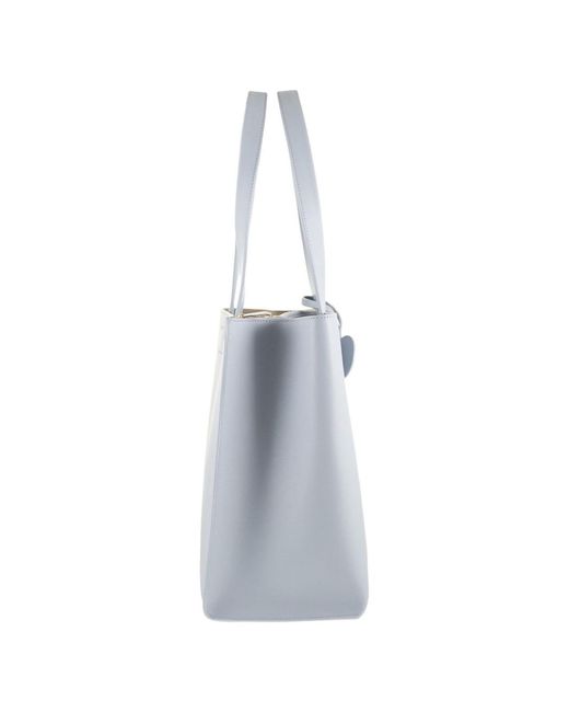 Furla Blue Divide Medium Tote Bag