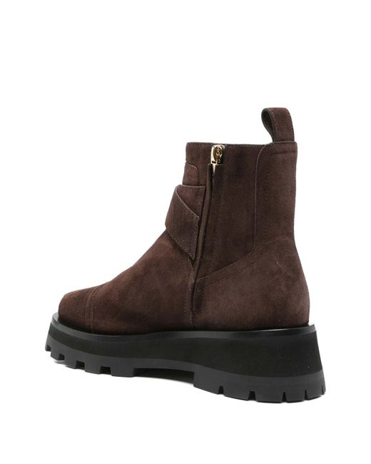 Jimmy Choo Brown Meena Flat Suede Ankle Boots