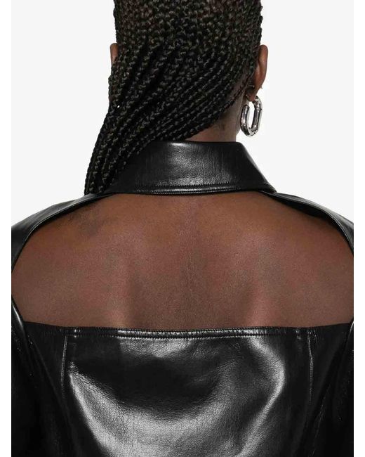 Nanushka Black Izna Blouses