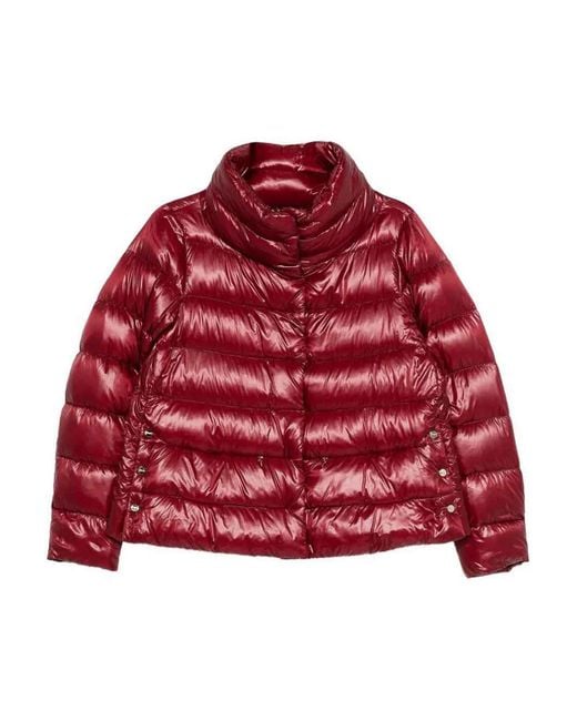 Herno Red Bordeaux Padded Jacket
