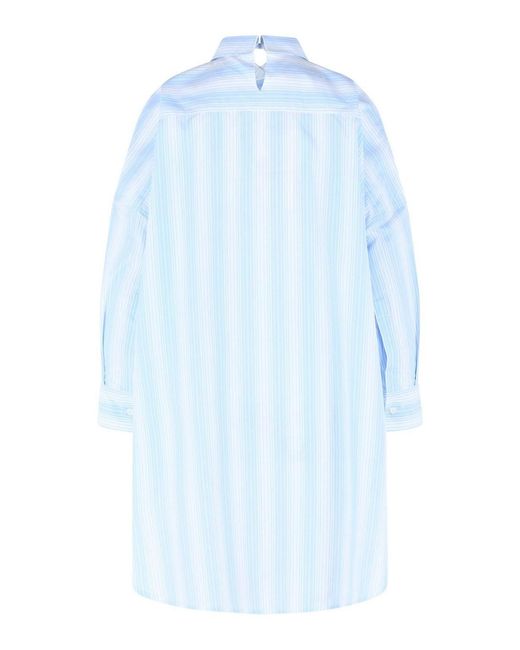 Marni Blue Cotton Poplin Shirt