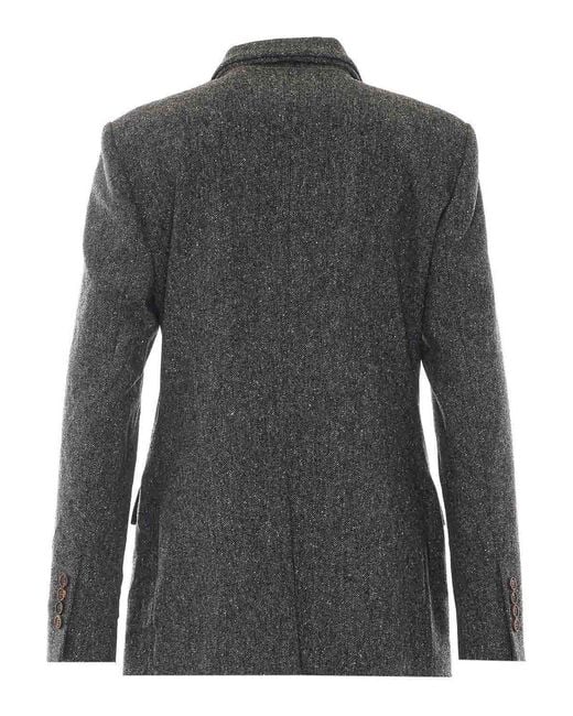Brunello Cucinelli Black Double Breasted Jacket