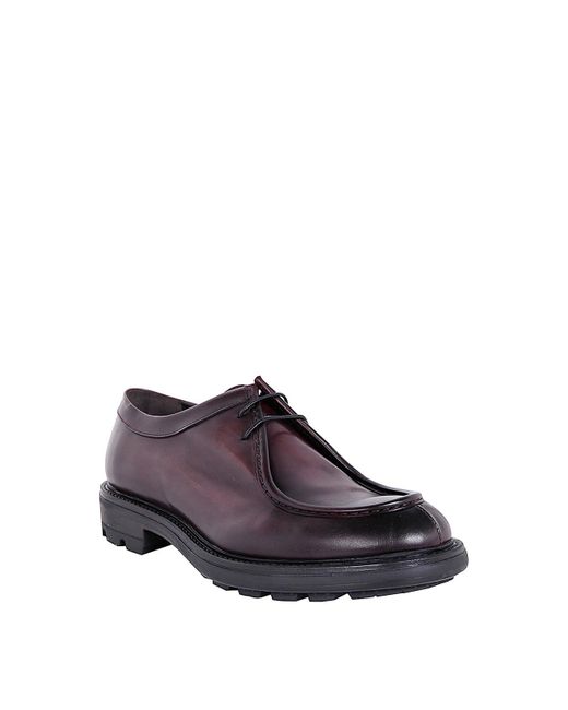 Corvari Purple Lace Up Shoes for men