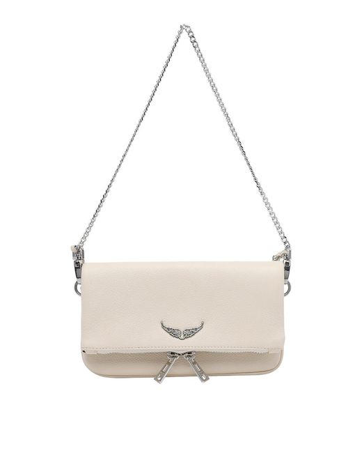 Zadig & Voltaire White Nano Rock Crossbody Bag