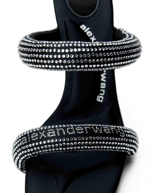 Alexander Wang White Crystal-Embellished Stiletto Sandals