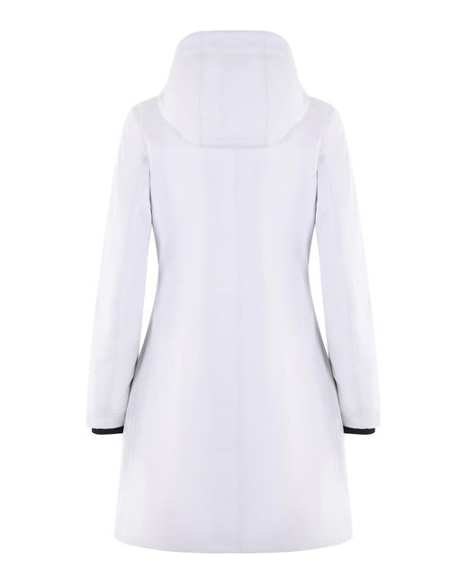 K-Way Stephy Bonded Parka in White | Lyst