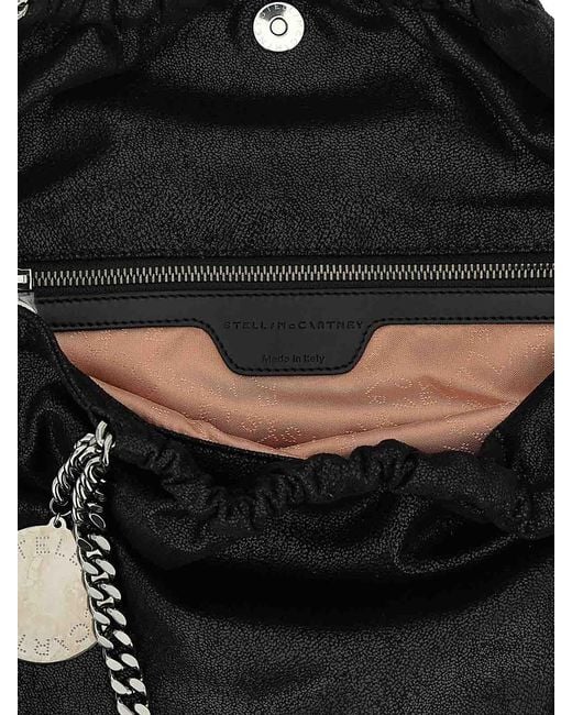 Stella McCartney Black Falabella Drawstring Shoulder Bag