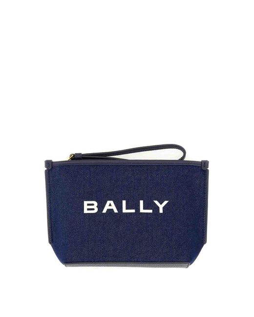 Bally Blue Clutch Bag