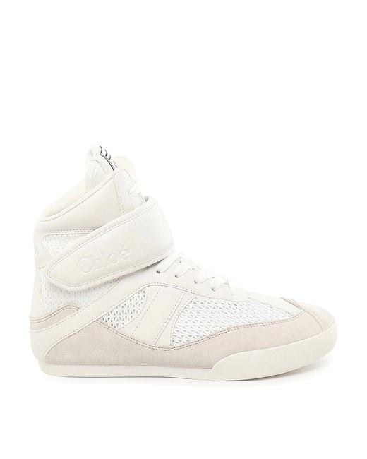 Chloé Natural High Kick Sneakers