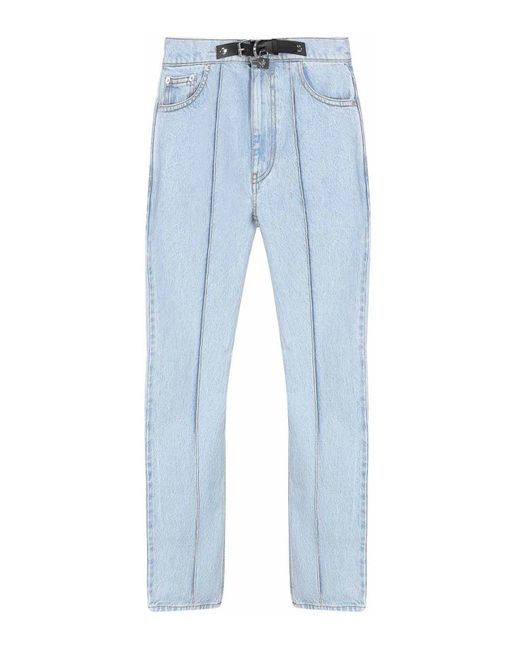 J.W. Anderson Blue Slim Jeans With Padlock Detail