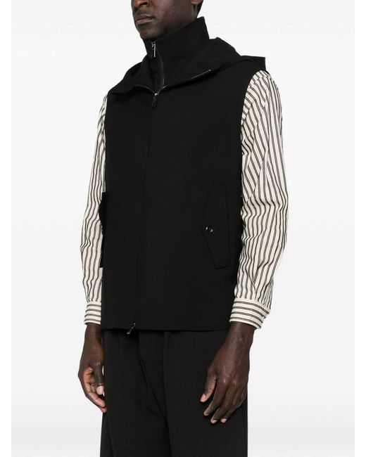 ARMANI EXCHANGE Black Wool Vest for men