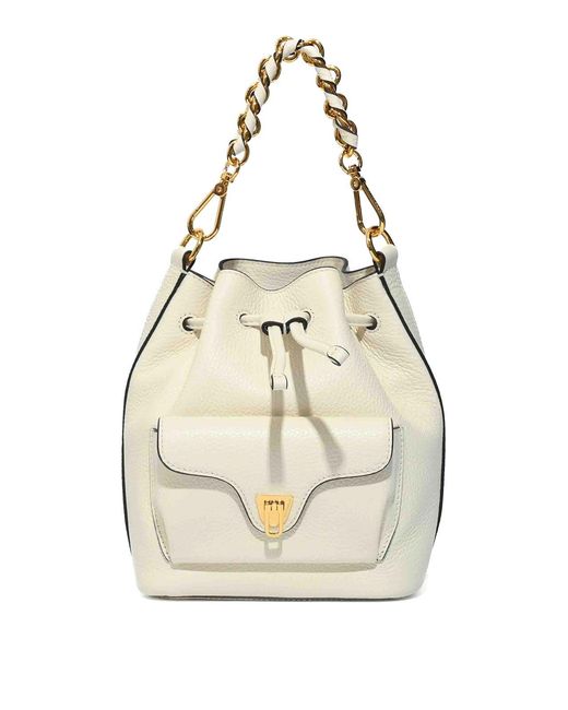 Coccinelle White Beat Generation Small Bag