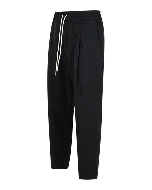 Drole de Monsieur Black Jogger Cotton Pants for men