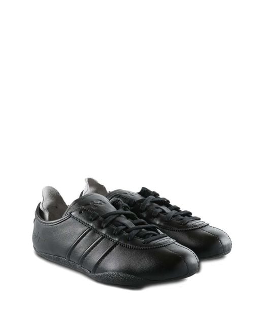Y-3 Black Low-Top Fabric Sneakers for men