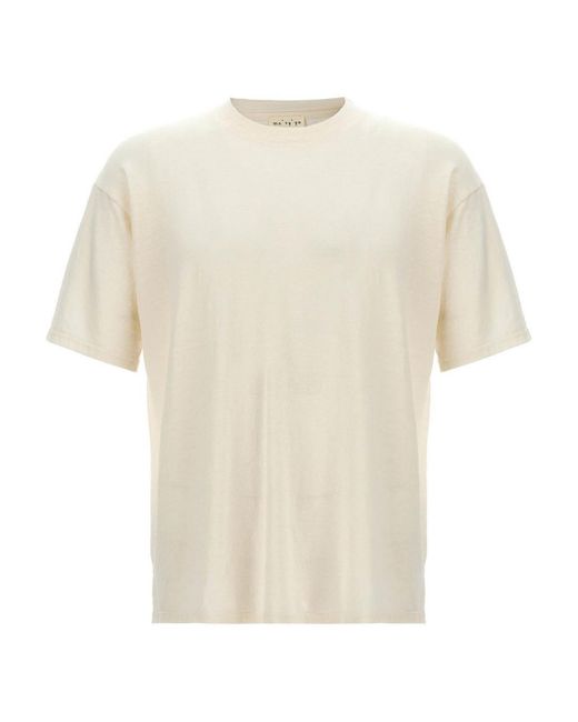 Ma'ry'ya White Linen T-shirt for men