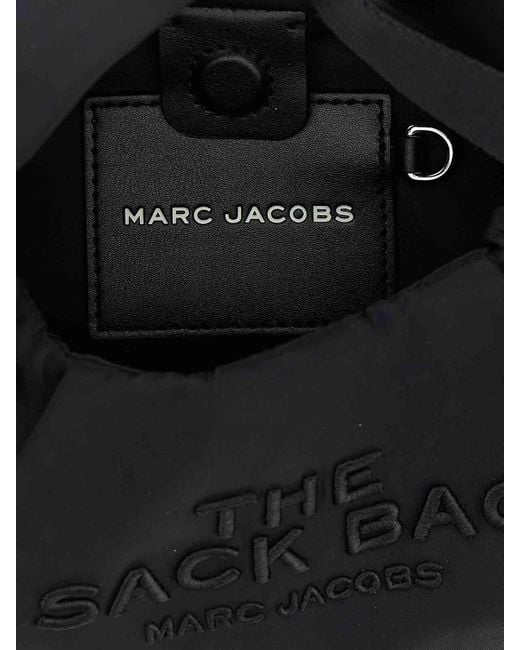 Marc Jacobs Black The Bow Nylon Mini Sack Handbag
