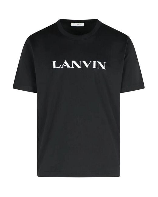 Lanvin Black Printed T-Shirt for men