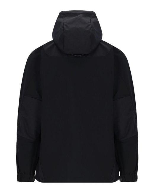 And Wander Black Hooding Technical Jacket for men