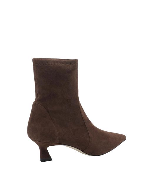 Stuart Weitzman Brown Vinnie Pump Booties